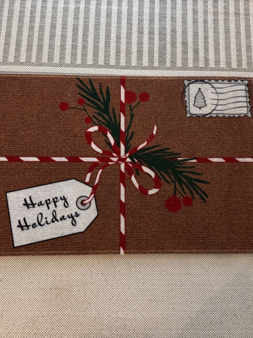 Ruggable Happy Holidays Washable Doormat Cover ONLY